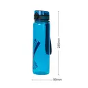 JORDAN & JUDY Tritan Sports Water Bottle with Handle, Pure Blue, 1000ml image 4