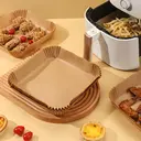 BJ 20cm Square Air Fryer Paper, 50-Piece Set image 3
