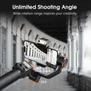 hohem Smartphone Gimbal Stabilizer with Adjustable CCT/RGB Fill Light image 3