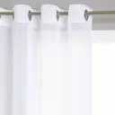 Atmosphera Gestreepte witte netgordijn - 140 x 240 cm image 0