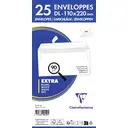 CLAIREFONTAINE Clairefontaine 9915C - Paquet de 25 Enveloppes Blanches DL-110x220 mm  - Auto-Adhésives - 90g/m² image 3