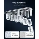 EUHOMY Countertop Ice Maker – Self-Cleaning Function – 9 Cubes in 6 Minutes – Portable Ice Cube Maker with Ice Scoop & Basket – For Home, Kitchen, Office, Bar image 3