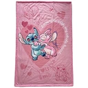 WT&T Couverture en Sherpa 100x150 cm - Stitch & Angel Bisou image 0