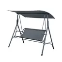 Garden furniture steel swing chair with canopy image 3