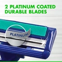 Gillette Blue II Plus Slalom Disposable Razors With Two Blades And Pivoting Head 4 Counts image 2