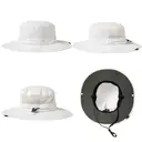 TOP-EX Chapeau anti-UV à bords larges avec arceau amovible et panneau en mesh ventilé blanc - taille M/L image 1