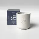 The Lab Co. Luxury Scented Candle | Ceramic Jar | 45hrs Burn Time | Relaxing Fragrance with Cotton, Lavender and Jasmine | 100% Vegan Soy Wax | 280g wax weight image 1