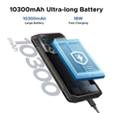 DOOGEE Blade 10 Power Rugged Smartphone (2025), 24GB+256GB/2TB, 10300mAh, Android, 50MP, 6.6" HD+, 3 Card Slots, 4G Dual SIM Unlocked, Fingerprint/Face ID/NFC/GPS image 1