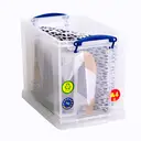 Really Useful Plastic Storage Box 19L Clear (Pack of 4) image 4