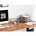 Senhoglb Organisateur de bureau, ensemble de 4 pièces, argenté, offre spéciale Nouvel An, idées cadeaux phares image 6