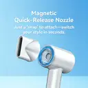 Huikeda High-Speed Hair Dryer, 110,000 R/PM Ionic Blow Dryer with Brushless Motor, 1500W Fast Drying with 360° Magnetic Nozzle, Intelligent Temperature Control for travel & Home, Ultra-Lightweight  image 3