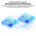 DOOGEE U10 Android 10" Tablet 16GB RAM 128GB ROM， 1TB Expandable Storage， Bluetooth 5.0， Wi-Fi 6， 1280x800 HD IPS Display， OTG， Type C， 3.5mm Headphone Jack， Grey image 4