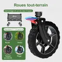 Sekey Chariot de camping pliable avec capacité 150 L, charge maximale 150 kg et auvent de protection amovible - Gris image 2