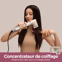 Lecomely Brosse coiffante à air 5 en 1 avec fonctions de bouclage et séchage automatiques, sèche-cheveux léger haute vitesse à air enveloppant avec technologie à ions négatifs anti-frisottis et coiffures longue tenue image 1