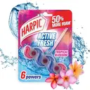 Harpic Active Fresh Toilet Rim Block, Pink Tropical Blossom, Single Pack image 1