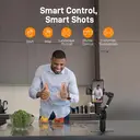 hohem 3-Axis Smartphone Gimbal Stabilizer｜Detachable Remote ·  AI Tracking · Fill Light · Tripod & Extension Rod · Portable Foldable Design image 3