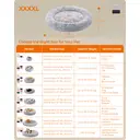 SONGMICS FEANDREA  Panier rond pour chien, 120 x 20 cm - Gris ombré image 2