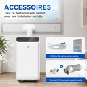 【Vente d'été】 Climatiseur mobile 3 en 1 AUX 12000 BTU, Wi-Fi et télécommande, 4 modes, Réfrigérant R290, Kit fenêtre inclus, Énergie classe A image 6