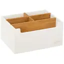 5five Bamboe Organizer - Wit, 5 compartimenten, 18 x 14 x 9 cm image 0