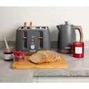 Haden Dorchester 4 Slice Toaster, Digital Browning Control, Grey Coated Stainless Steel - 201317 image 3