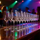 Ju7cer  Wine glass Suitable for Celebrations, Weddings & Parties 350ml image 3