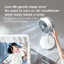 Airmate Air Circulation Fans with Adjustable Height [0.45~1.08m], 3 Blades,10m Wind Distance, Knob Control, Detachable & Portable,New Arrival image 7