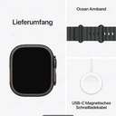 APPLE Watch Ultra 3 GPS + Cellular 49mm Schwarzes Titangehäuse mit Schwarzem Ocean Armband image 7