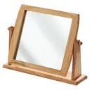 Essentials by Premier Beauty Mirror Wooden Frame Swivel Natural image 1