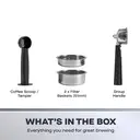 DAEWOO Espresso Coffee Machine with Steam Wand, 20Bar, Silver & Black - SDA2698GE image 5