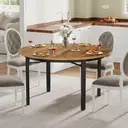 TRIBESIGNS Table à manger ronde pour 4-6 personnes - 118,5 cm image 5