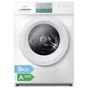 Comfee Lave-linge pose libre, 9 kg, classe énergétique A-10%, soin vapeur, moteur BLDC, certifié Woolmark, panneau tactile, blanc - CFP03EW90W-HR image 0