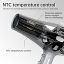 CONFU high-speed hair dryer 8955 silver, 21,000 rpm, 7-speed mode adjustment, 2300W power image 4