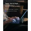 Inateck Housse Clavier magnétique pour iPad Air 11" M4/M3/M2, Air 5e/4e gen 10,9", Pro 11" (1re-4e gen) : Support Cantilever Flottant, rétroéclairage 7 Couleurs et trackpad, AZERTY image 6
