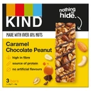KIND Caramel Chocolate Peanut Bars 3 x 30g image 0