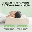 ochama Latex Pillow (Dream Wave) - Thailand Origin, Neck and Shoulder Pain Relief, Ergonomic Design, Slow Rebound Durable - Bedroom, Sleep Comfort - 60*40*10/12 cm, 93% Latex image 3