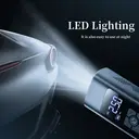 6000mAh Dual Power Digital Display Air Pump, Mini Portable with LED Light, Suitable for Inflating Car, Motorcycle, and Bicycle Tires, and Ball Inflators image 5