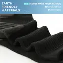 BAMBOO COOL Men's Crew Socks Athletic Running Sports Socks, Cushioned Moisture Wicking, Breathable Arch Support M (6 Pack) image 4