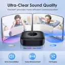 EMEET Bluetooth Conference Speaker with 4 Microphones, 360° Voice Pickup, AI Noise Reduction, Dual Device Expansion, USB-C & Bluetooth 5.0, Plug & Play, Compatible with Zoom/Teams/Webex image 2