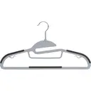 ANQI Srtip Plastic Hangers, Pack of 20, Gray image 0