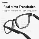 LAWAKEN AI Chat City Classic AI Smart Audio Glasses, 128 Languages Real-Time Translation, AI Note for Meeting Summary, AI agent of ChatGPT Gemini Claude, Waterproof, Lightweight, Long battery, Prescription Lenses, 5.3 Bluetooth, Hands-Free Wearable, Open-Ear Music & Calls, for ios android, Standard Size, for Daily Use image 6