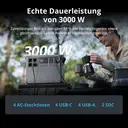 DJI Power 2000 tragbare powerstation, 2048 Wh, 3000 W solargenerator, LiFePO4-batterie, kompaktgröße, in 45 minuten von 0 % auf 80 % aufgeladen, notstromaggregat für zuhause, camping/wohnmobil/notstromversorgung image 1