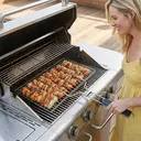 Huacan Filet de barbecue en acier inoxydable, pliable, démontable, outil de barbecue portable, 1 pièce image 7