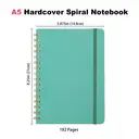 Jubiluu Carnet ligné A5 à spirales et couverture rigide - Vert  image 2