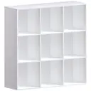 Vida Designs Bookcase Durham 9 Cube White image 1