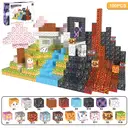 XINQIYUAN Qiyuan Jouet Éducatif Set de Blocs de Construction Place du Monde Magnétique 2.5cm 100pièces (2) [Mélange aléatoire – Couleurs issues uniquement de la photo principale] image 1