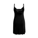IZURIA collar wide  lace v-neck black suspender dress  XL image 1