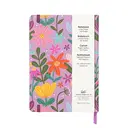 Jubiluu Carnet ligné A5 à couverture rigide texturée avec marque-pages et élastique - Spring Meadow image 4
