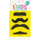 Unique Party Stick-on Moustaches, 4 Pack image 1