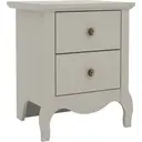 Galano Stella 2 Drawer Bedside Table – Modern Storage Cabinet for Bedroom, Living Room, Hallway or Entryway – Grey image 6