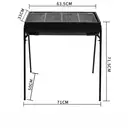 Großer Holzkohlegrill, 70 cm hoch, tragbarer BBQ-Grill mit 59,5 x 29 cm Grillfläche, einfacher Outdoor-Grill für Terrasse, Garten, Hinterhof, Camping & Picknick image 2